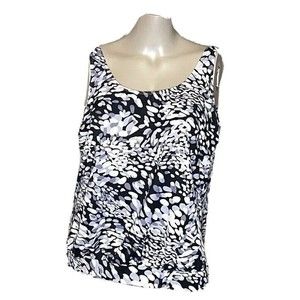 Tankini Swim Top Size 22 Built In Padded Bra Side Tie EUC